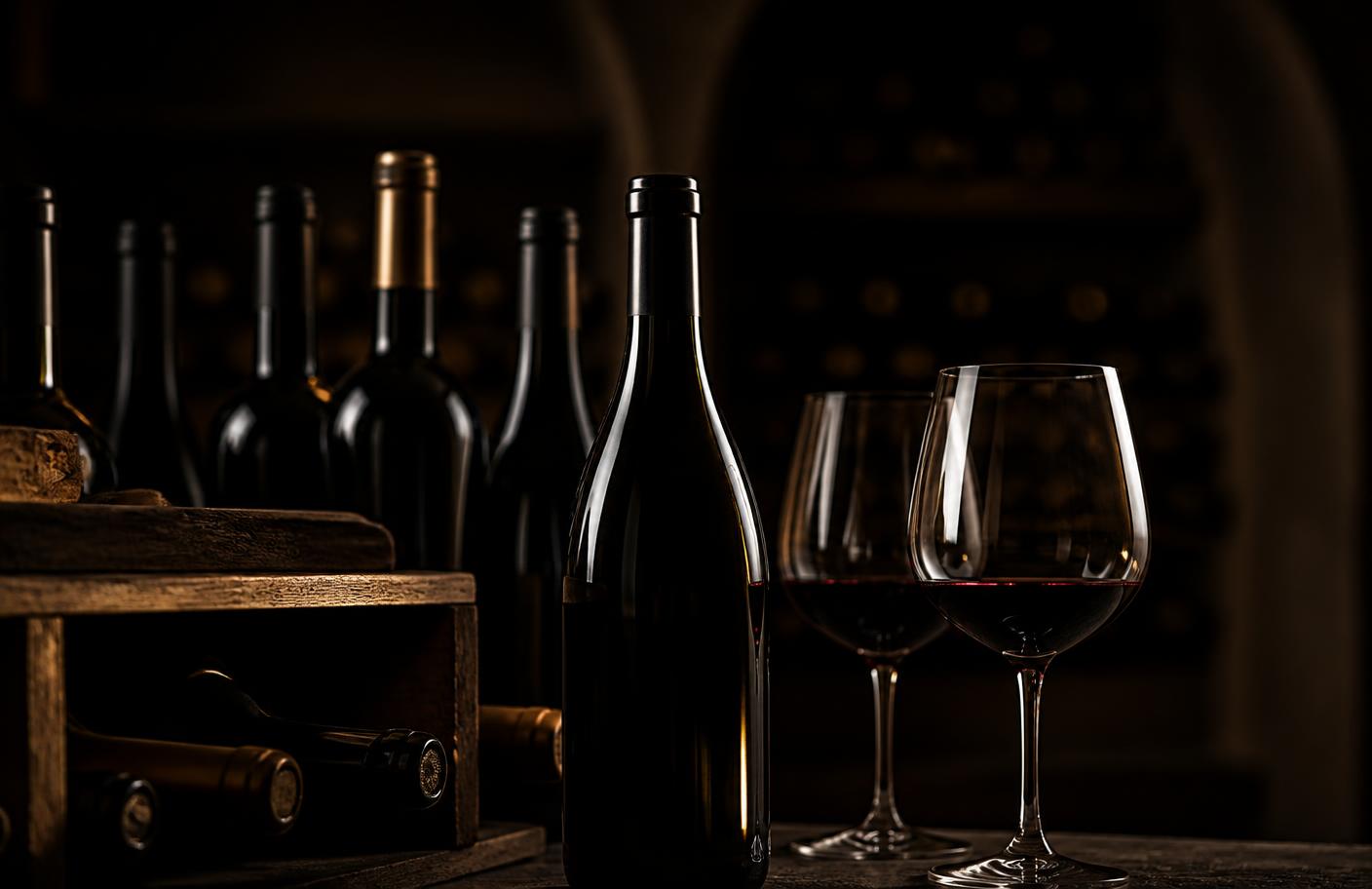 Sélection de vins disponible à la boutique du traiteur Les Temps Gourmands à Pont-l'Abbé